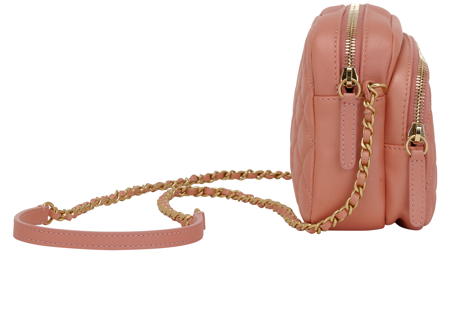 Camera Bag, &pound;2,400, Handbags, Pink, Leather, Side view